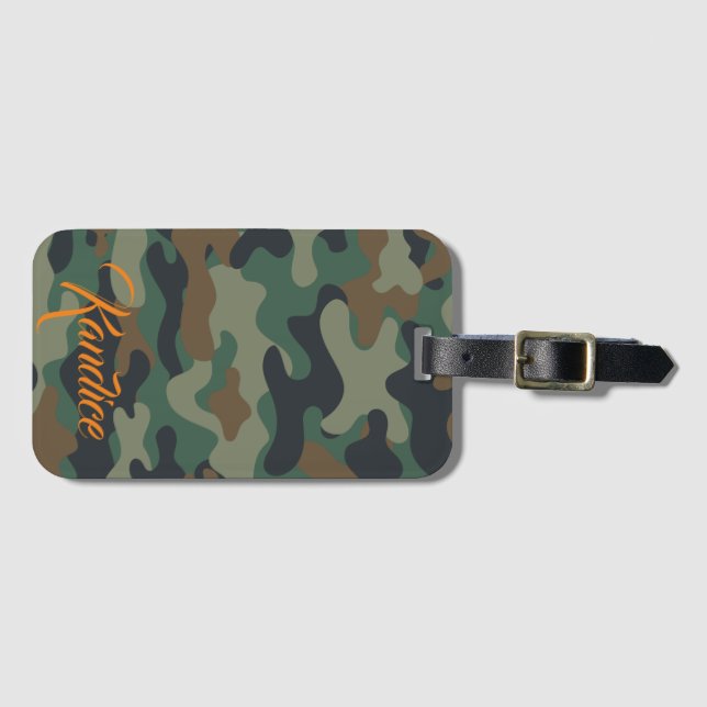 Camo Luggage Tag Bagagebricka (Framsida horisontal)