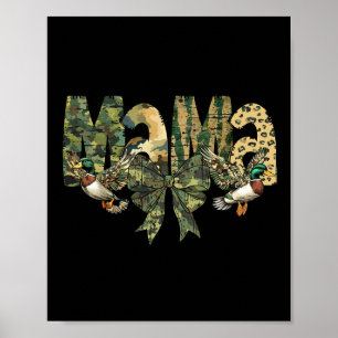 Camo Mamma Camouflage Hunting Poster