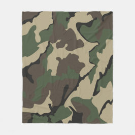 Camo medelullfilt fleecefilt