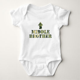 Camo Mitten Brother-skjorta/underbar babyduschidé T Shirt