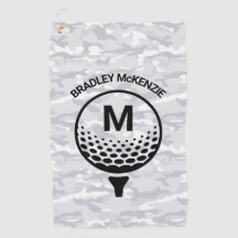 Camo Monogram Golfer Namn