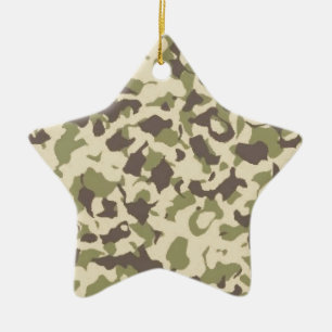 Camo Mönster Julgransprydnad Keramik