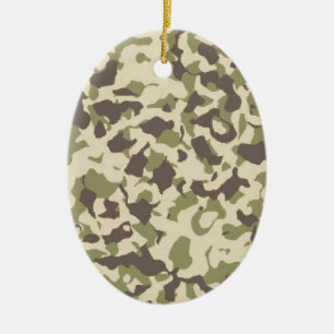 Camo Mönster Julgransprydnad Keramik