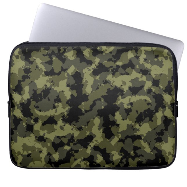 Camo Mönster Laptop Fodral (Framsidan)