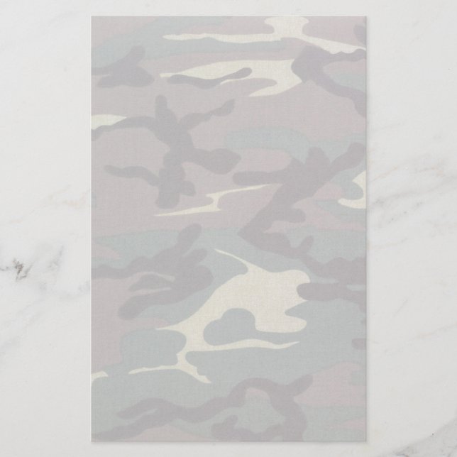 Camo No Linjer Stationery Brevpapper (Framsida)