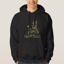 Camo Paintball Player American Flagga USA Milit Hoodie