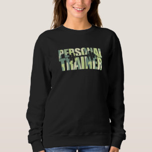 Camo Personal Trainer Camp Fitness Hälsa Instru T Shirt