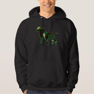 Camo Pit Bull Dog Älskare Pitbull Camouflage South Hoodie