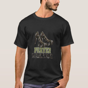 Camo Prayer Warriors with Heel Religiösa Christian T Shirt
