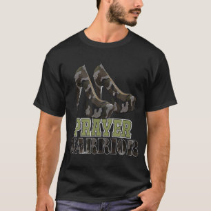 Camo Prayer Warriors with Heel Religiösa Christian T Shirt