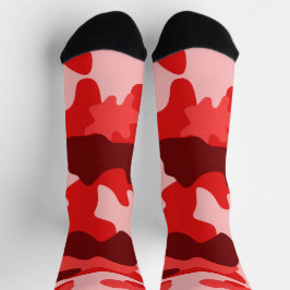 Camo Red Socks