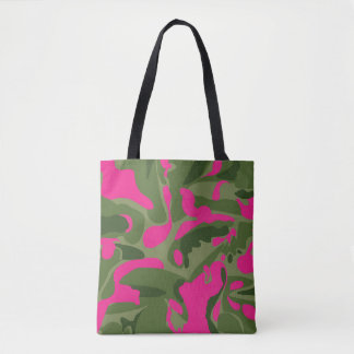 Camo rosa till säcken tygkasse