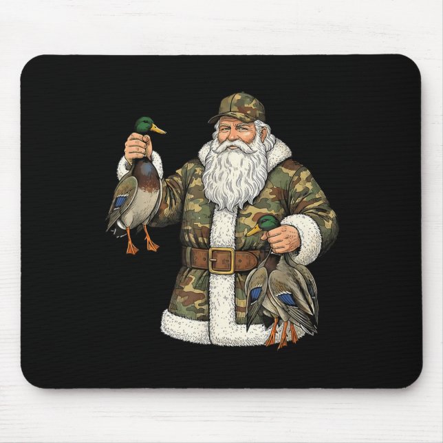 Camo Santa Mallard Duck Hunting Christmas Hunter G Musmatta (Framsidan)