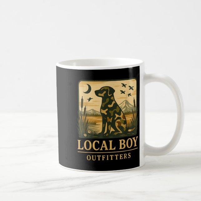 Camo Southern Local Boy Duck Hunting Black Lab Out Kaffemugg (Höger)