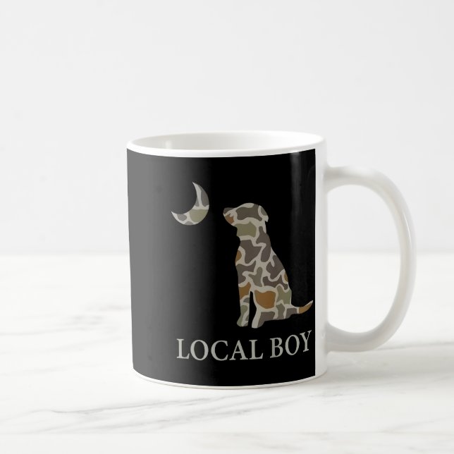 Camo Southern Local Boy Duck Hunting Black Lab Out Kaffemugg (Höger)