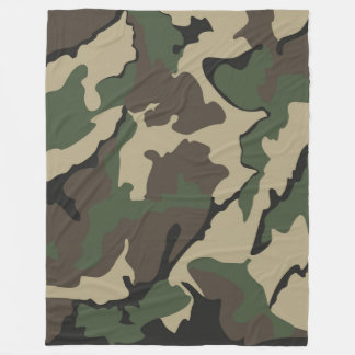 Camo, Stor Fleece Blanket