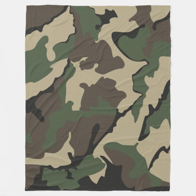 Camo, Stor Fleece Blanket (Framsidan)