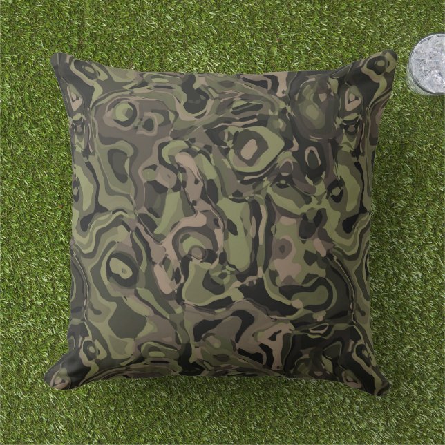Camo Swirl Kudde (Gräs)