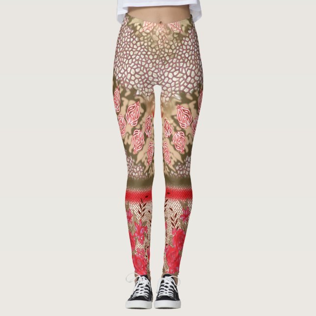 Camo, Tartan och Bootleg Leggings | Skuldpassning (Framsida)