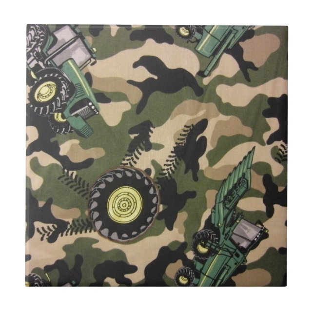 Camo & Tractor Kakelplatta (Framsidan)