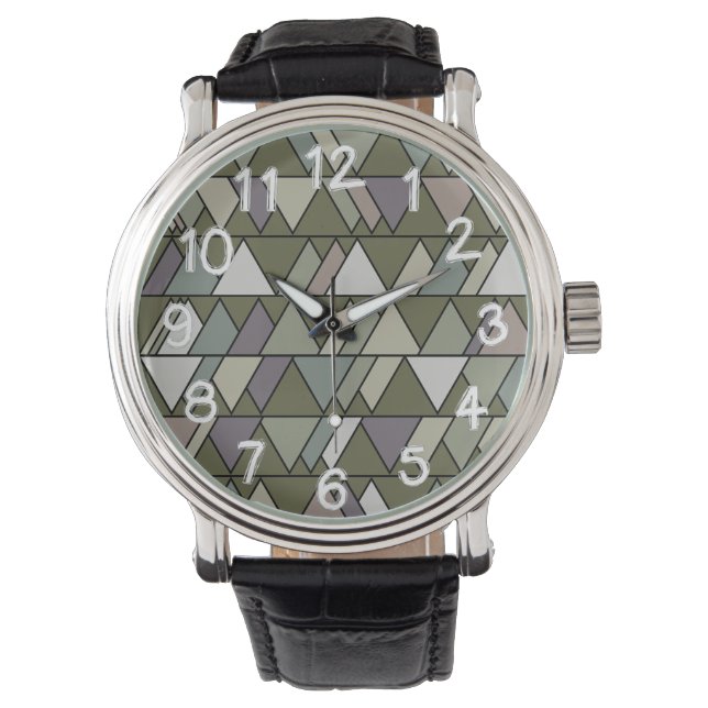 Camo Triangles Armbandsur (Framsida)