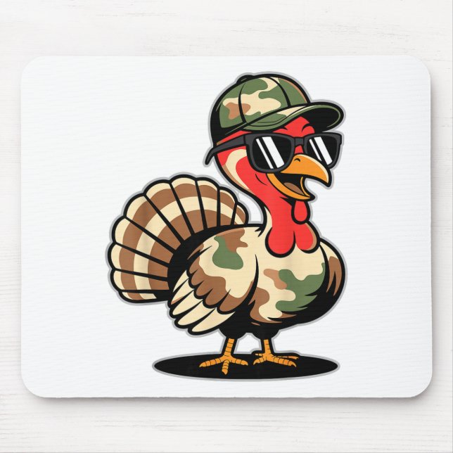 Camo Turkey Day Hunting Fall Thanksgiving  Musmatta (Framsidan)