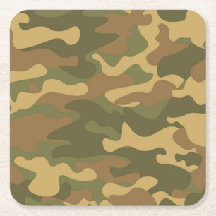 Camo Underlägg Papper Kvadrat