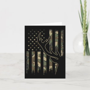 Camo Us Flagga Elk Buck Camouflage Hjort Hunting H Kort