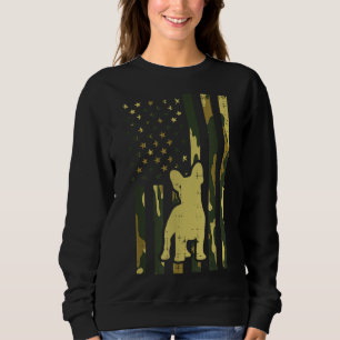 Camo US Flagga Fransk Bulldog Frenchie Patriot Hun T Shirt