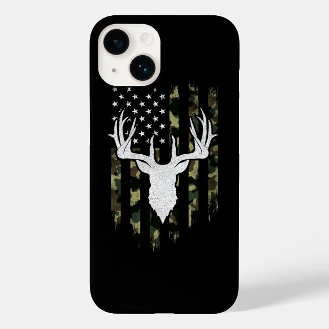 Camo Us Hjort Elk Buck Camoflage Hunting (Baksida)