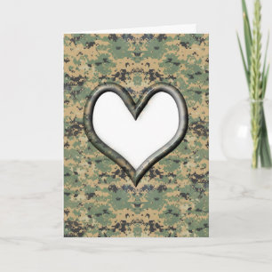 Camo Valentine Card Helgkort