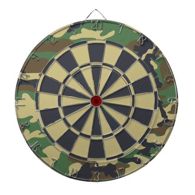 Camo Woodland Camouflage Darttavla (Framsidan)