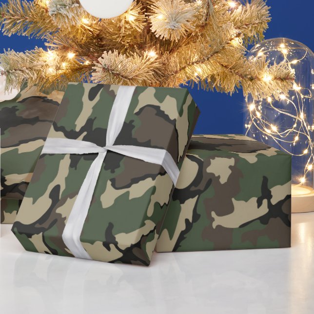 Camo Wrapping Papper Presentpapper (Helgdagar)