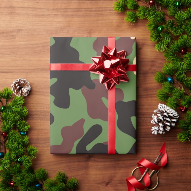 Camo Wrapping Papper Presentpapper (Julgåva)