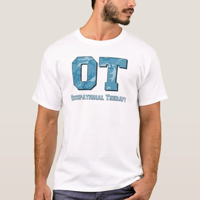 camobrevblått tee shirt (Framsida)