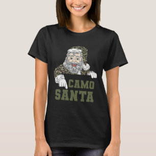 Camoflage jul Jakt Santa Camo Militing Me T Shirt