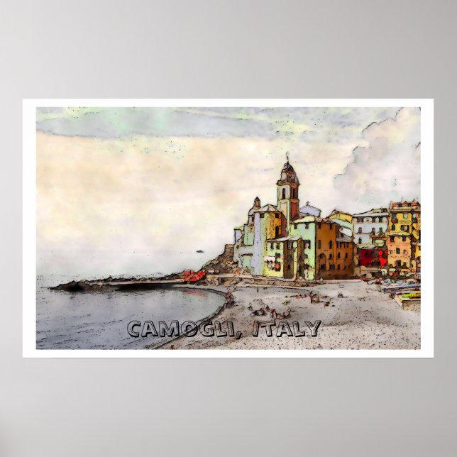 Camogli Beach, poster (Framsidan)
