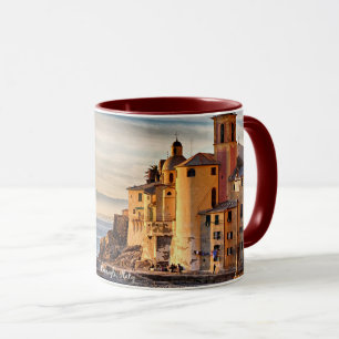 Camogli, Italien, scenbild Mugg