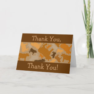 CaMOOflage Cow Collage i Orange Tack Kort