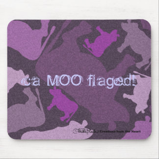 CaMOOflage Cow Collage in Lila Musmatta