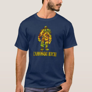 CamoSquatch: Bobo hittar aldrig Bigfoot Tee Shirt