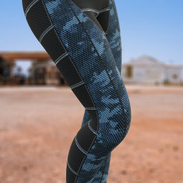 Camouflage Action Blue Cosplay Costume Leggings