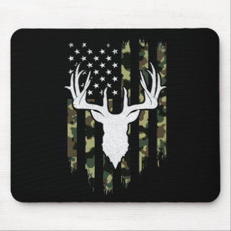 Camouflage American Flagga Hjort Hunting Musmatta