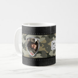 Camouflage Anpassade Militärfamiljegåva Kaffemugg