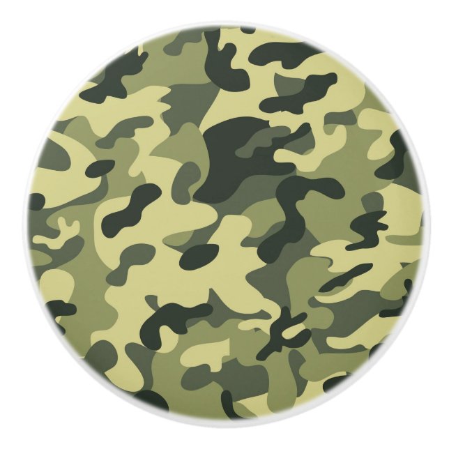 Camouflage Army Grönt Knopp (Framsidan)