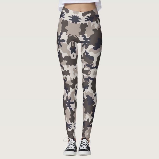 Camouflage Army - Power Yoga Leggings (Framsida)