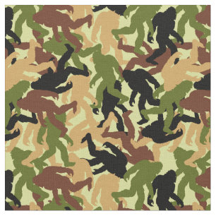 Camouflage Bigfoot Sasquatch Camo Mönster Tyg