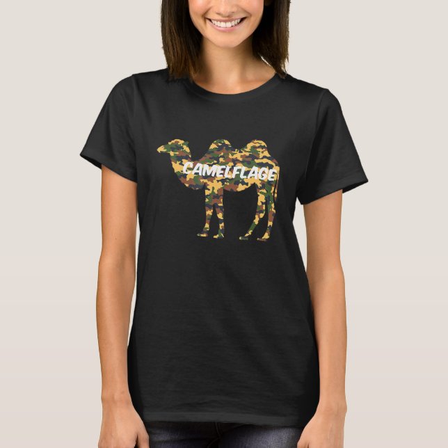 Camouflage Camel T Shirt (Framsida)