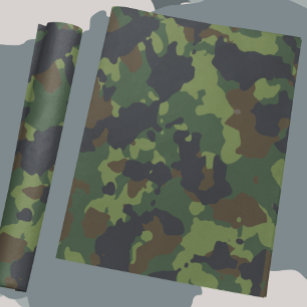 Camouflage Camo Grönt Militära skogarmén Presentpapper