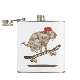 Camouflage Capybara Skateboarding Fickplunta